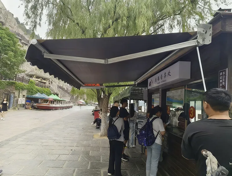 景区伸缩式遮阳蓬