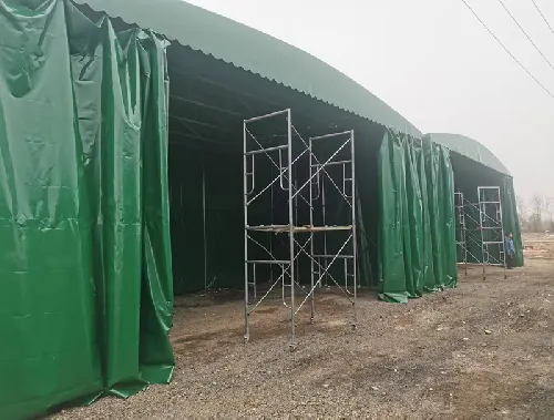 洛阳仓库大篷安装现场