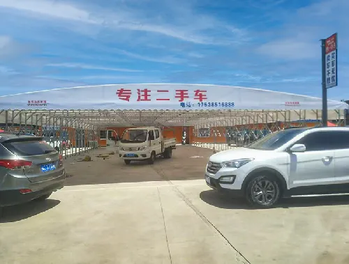 双立柱移动推拉篷二手车市场定制